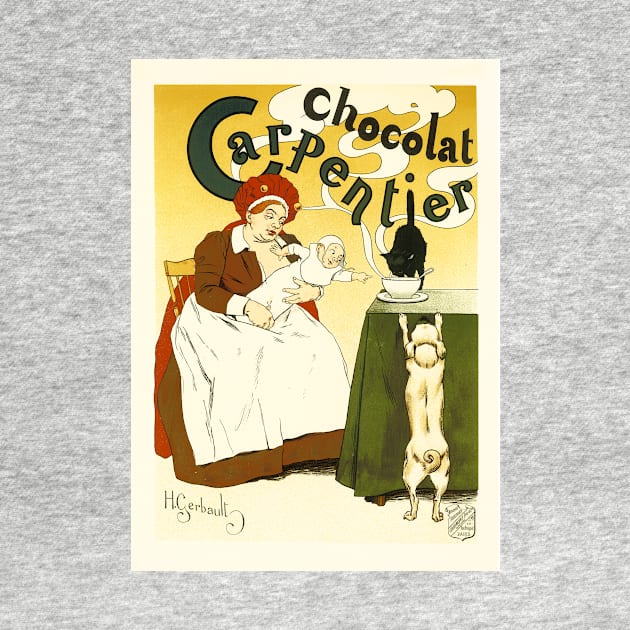 CHOCOLAT CARPENTIER by Henri Gerbault 1897, Les Maitres De L' Affiche by vintageposters